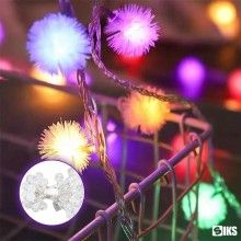 Sir Lumini Colorate SIKS, 6 m, Fir Transparent, LED Tip Ciulini, 40 LED, Multicolor