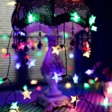 Sir Lumini Colorate SIKS, 6 m, Fir Negru, LED Tip Stele, 40 Led, Multicolor Sir Lumini Colorate SIKS, 6 m, Fir Negru, LED Tip Stele, 40 Led, Multicolor