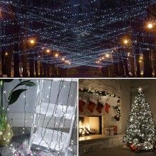 Instalatie LED Liniara SIKS, cu 200 de LED -uri, 16 m lungime, fir verde inchis, Alb rece Instalatie LED Liniara SIKS, cu 200 de LED -uri, 16 m lungime, fir verde inchis, Alb rece