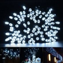 Instalatie LED Liniara SIKS, cu 200 de LED -uri, 16 m lungime, fir verde inchis, Alb rece Instalatie LED Liniara SIKS, cu 200 de LED -uri, 16 m lungime, fir verde inchis, Alb rece