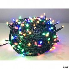 Instalatie De Craciun LED EDAR, Liniara Interior/Exterior, Rola 20m, 300 De Becuri, Multicolor