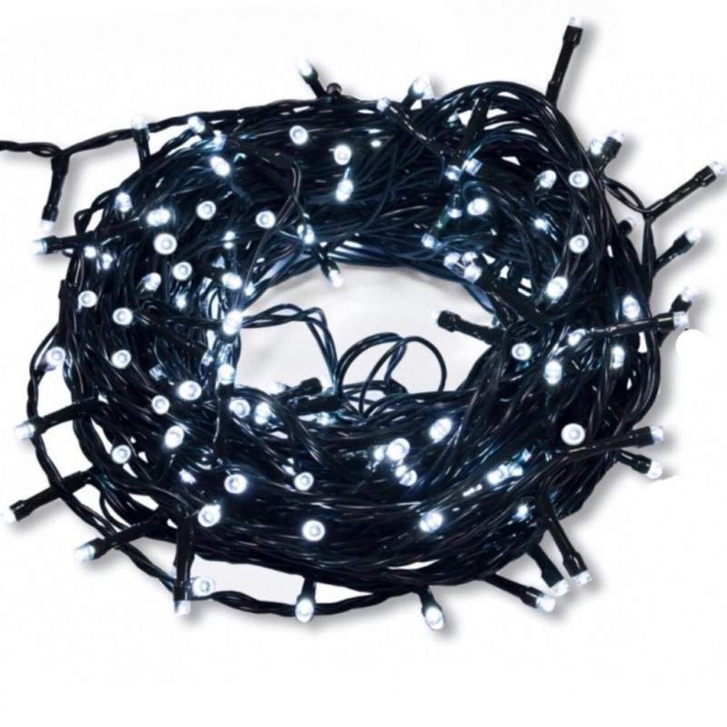 Instalatie De Craciun LED EDAR, Liniara Interior/Exterior, Rola 20m, 300 De Becuri, Alb Rece
