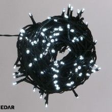 Instalatie De Craciun LED EDAR, Liniara Interior/Exterior, Rola 20m, 300 De Becuri, Alb Rece