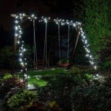 Instalatie De Craciun LED EDAR, Liniara Interior/Exterior, Rola 20m, 300 De Becuri, Alb Rece