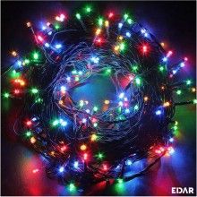 Instalatie De Craciun Liniara EDAR, Cu 8 jocuri de lumini, Pentru Exterior/Interior, Fir Verde Inchis, 40 m, 500 LED-uri, Mul...