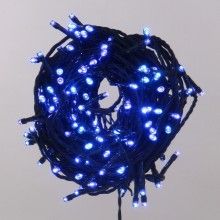 Instalatie LED Liniara EDAR, 7 metri, cu 100 de LED -uri, fir verde inchis, Albastru Instalatie LED Liniara EDAR, 7 metri, cu 100 de LED -uri, fir verde inchis, Albastru