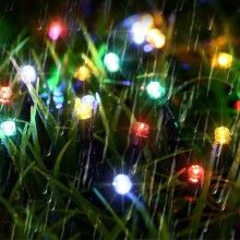 Instalatie De Craciun Liniara EDAR, Cu 8 jocuri de lumini, Pentru Exterior/Interior, Fir Verde Inchis, 72 m, 800 LED-uri, Mul...
