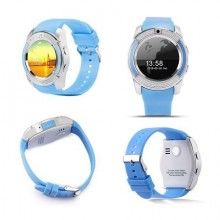 Smartwatch SIKS® touchscreen, cartela SIM, camera, functie bluetooth, alarma, notificari, albastru