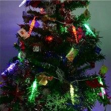 Sir Lumini Colorate EDAR, LED Tip Turturi De Gheata, Fir Transparent, Lungime 6m, 40 LED, Multicolor Sir Lumini Colorate EDAR, LED Tip Turturi De Gheata, Fir Transparent, Lungime 6m, 40 LED, Multicolor