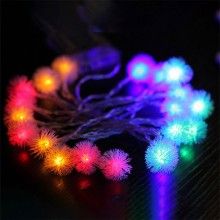 Sir Lumini Colorate EDAR, LED Tip Ciulini, Fir Transparent, Lungime 6m, 40 LED, Multicolor
