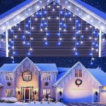 Instalatie De Craciun EDAR Model Turturi, 5 m, 100 Led-uri, Cu 8 jocuri de lumini, Franjuri, Pentru Exterior/Interior, Interc... Instalatie De Craciun EDAR Model Turturi, 5 m, 100 Led-uri, Cu 8 jocuri de lumini, Franjuri, Pentru Exterior/Interior, Interc...