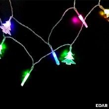 Sir Lumini Colorate EDAR, LED Tip Braduti, Fir Transparent, Lungime 6m, 40 LED, Multicolor