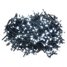Instalatie De Craciun LED EDAR, Liniara Interior/Exterior, Cu 8 Jocuri de lumini, Rola 24m, 300 De Becuri, Alb Rece