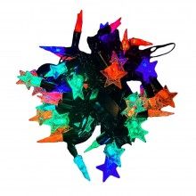 Sir Lumini Colorate EDAR, LED Tip Stele, Fir Negru, Lungime 6m, 40 LED, Multicolor