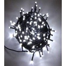 Instalatie LED Liniara EDAR, cu 200 de LED -uri, fir Verde Inchis, 16m lungime, Alb rece