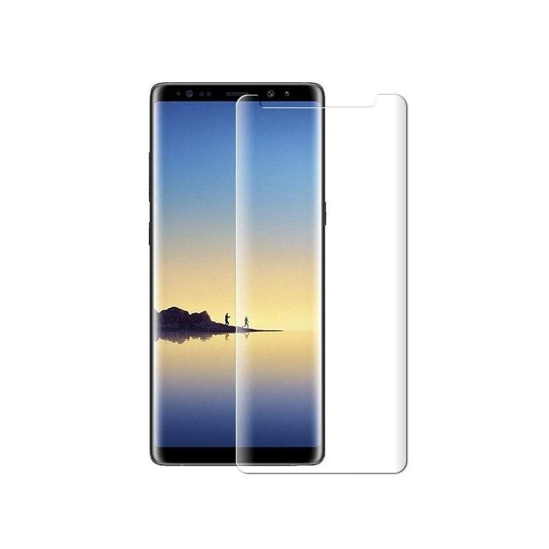 Folie Din Sticla EDAR, Samsung Galaxy Note 8, Adeziv UV Digitech Glass, Lampa UV Inclusa, Transparenta