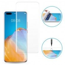Folie Din Sticla EDAR, Huawei P40 Pro, Adeziv UV Digitech Glass, Lampa UV Inclusa, Transparenta