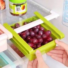 Cutie Depozitare Tip Sertar SIKS Pentru Frigider, Organizator Frigider Cu Clesti, Verde
