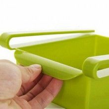 Cutie Depozitare Tip Sertar SIKS Pentru Frigider, Organizator Frigider Cu Clesti, Verde