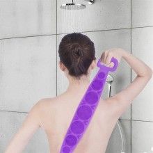 Banda SIKS pentru igiena corporala 2in1, masaj si exfoliere, silicon, Mov