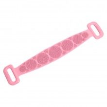 Banda SIKS pentru igiena corporala 2in1, masaj si exfoliere, silicon, Roz