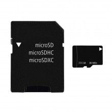 Card de memorie SIKS, Micro-SDXC, 256GB, Clasa 10,80MB/s, Adaptor Inclus