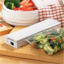 Dispozitiv de vidat pungi EDAR® cu 4 ventuze. pentru sigilarea pungilor alimentare, alb