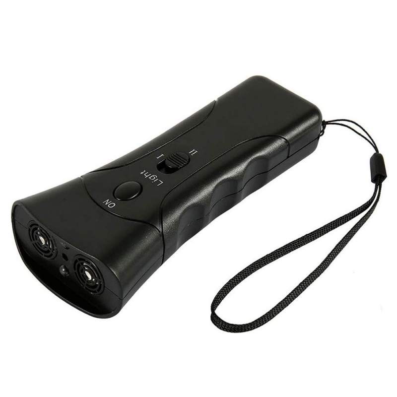 Aparat cu Ultrasunete SIKS 651E Impotriva Cainilor Agresivi, Raza de Actiune 10m, Negru
