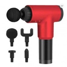 Aparat de masaj EDAR® anticelulitic, cu 4 capete interschimbabile, fara acumulator, 6 trepte de viteza, Rosu/Negru Aparat de masaj EDAR® anticelulitic, cu 4 capete interschimbabile, fara acumulator, 6 trepte de viteza, Rosu/Negru