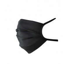 Masca de protectie SIKS® pentru fata, bumbac, reutilizabila, negru