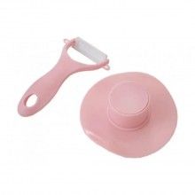 Tocator multifunctional EDAR® feliator, strecuratoare, accesorii, roz/albastru