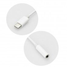 Adaptor EDAR Audio, Convertor Tip-C Pentru Jack 3.5mm, Alb