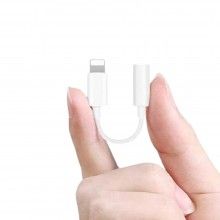 Adaptor EDAR Audio, Convertor Tip-Lightning&nbsp;Pentru Jack 3.5mm, Alb