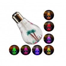 Umidificator EDAR, LED Alb/Transparent, Forma de Bec, Palmier