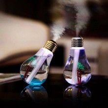 Umidificator EDAR, LED Alb/Transparent, Forma de Bec, Palmier