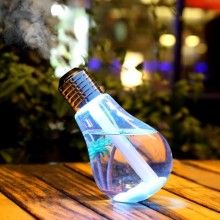 Umidificator EDAR, LED Alb/Transparent, Forma de Bec, Palmier