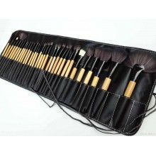 Set cu 24 pensule EDAR pentru make-up cu husa inclusa, bej/ negru Set cu 24 pensule EDAR pentru make-up cu husa inclusa, bej/ negru