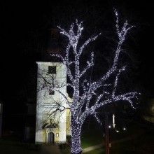 Instalatie LED Liniara EDAR, 8 metri, cu 100 de LED -uri, fir verde inchis, Alb rece Instalatie LED Liniara EDAR, 8 metri, cu 100 de LED -uri, fir verde inchis, Alb rece