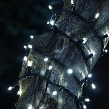 Instalatie LED Liniara EDAR, 8 metri, cu 100 de LED -uri, fir verde inchis, Alb rece Instalatie LED Liniara EDAR, 8 metri, cu 100 de LED -uri, fir verde inchis, Alb rece