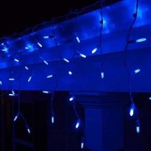 Instalatie LED Liniara SIKS, cu 100 de LED -uri, 7 m lungime, fir verde inchis, Albastru Instalatie LED Liniara SIKS, cu 100 de LED -uri, 7 m lungime, fir verde inchis, Albastru