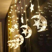 Instalatie Craciun SIKS, Perdea Luna Si Stele, 3M, Interconectabila, Lumina Calda Instalatie Craciun SIKS, Perdea Luna Si Stele, 3M, Interconectabila, Lumina Calda