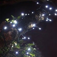 Instalatie SIKS 100 LED-uri, 10 Metri, Incarcare Solara Si Senzor De Lumina, Ghirlanda, Lumina Alb Rece Instalatie SIKS 100 LED-uri, 10 Metri, Incarcare Solara Si Senzor De Lumina, Ghirlanda, Lumina Alb Rece