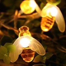 Instalatie Solara SIKS, Cu 30 Albinute LED, Lumina Calda