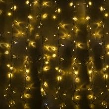 Instalatie de craciun, Model perdea, 8 jocuri de lumina, Franjuri, 300 led, Pentru Exterior/Interior, Fir Alb, Interconectabi...