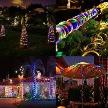 Instalatie De Craciun SIKS, Tub Luminos Solar, Energie Solara, 10 M, 100 LED, 8 Moduri, IP44 Rezistent La Apa, 4.5V, 6W, Mult... Instalatie De Craciun SIKS, Tub Luminos Solar, Energie Solara, 10 M, 100 LED, 8 Moduri, IP44 Rezistent La Apa, 4.5V, 6W, Mult...