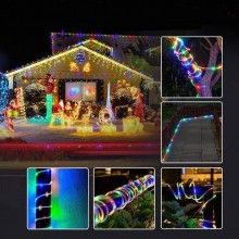Instalatie De Craciun SIKS, Tub Luminos Solar, Energie Solara, 10 M, 100 LED, 8 Moduri, IP44 Rezistent La Apa, 4.5V, 6W, Mult... Instalatie De Craciun SIKS, Tub Luminos Solar, Energie Solara, 10 M, 100 LED, 8 Moduri, IP44 Rezistent La Apa, 4.5V, 6W, Mult...