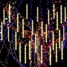 Instalatie de Craciun SIKS Tip Turturi Meteor, 80 cm, 8 Tuburi X 36 LED, 288 LED-uri, Fir Transparent, Lumina Alb Cald Instalatie de Craciun SIKS Tip Turturi Meteor, 80 cm, 8 Tuburi X 36 LED, 288 LED-uri, Fir Transparent, Lumina Alb Cald