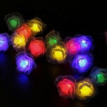 Ghirlanda Luminoasa SIKS Pentru Gradina Cu Incarcare Solara Solara Trandafiri, 50 Led-Uri, Lungime 5 M, Ip44, Multicolora