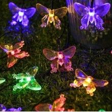 Ghirlanda Luminoasa SIKS Pentru Gradina Cu Incarcare Solara Solara Fluturasi, 50 Led-Uri, Lungime 5 M, Ip44, Multicolora Ghirlanda Luminoasa SIKS Pentru Gradina Cu Incarcare Solara Solara Fluturasi, 50 Led-Uri, Lungime 5 M, Ip44, Multicolora