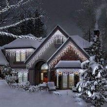 Instalatie Craciun Turturi, 8 M, 200 Led-uri, 8 Jocuri De Lumini, Exterior/Interior, Alb Rece